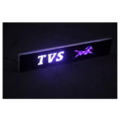 Picture of Bike Name TVS Logo Led Light Or Motorcycle Logo Perking Light - Bike Accessories
