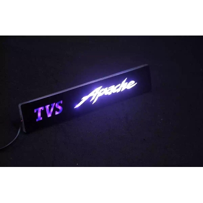 Picture of Bike name plate Logo LED  Light for Apache for motorcycle