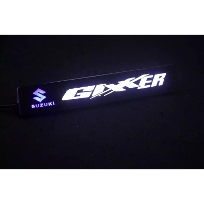 Picture of Bike Brand Name Gixxer Logo Led Light for Gixxer or Motorcycle Logo Light - bike accessories