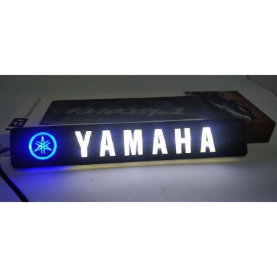 Picture of Bike Brand Name Logo LED Light for YAMAHA. Motorcycle logo light - Bike Accessories