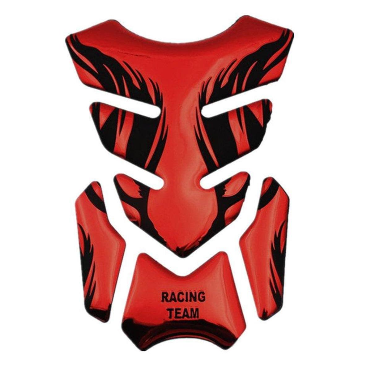 Picture of Decoration for bike. 3D Universal Fuel Tank Pad Sticker for Motorcycle. Red color- Fire