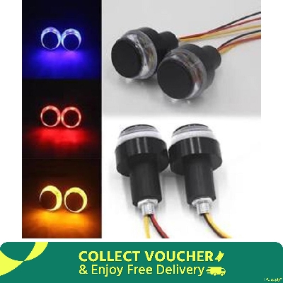 Picture of Motorcycle Turn Signal Light Bike handle  End LED Handlebar Gutli light