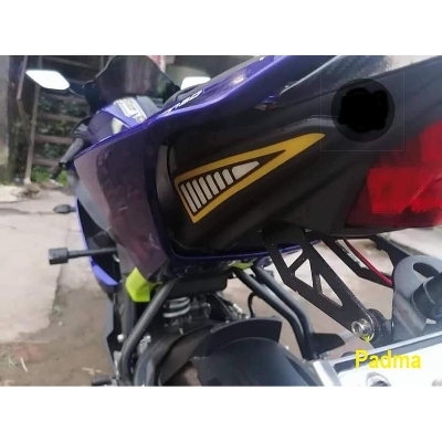 Picture of Motorcycle Back Panel Body indicator light for All Bike Day time Running Light  Waterproof LED Strip Lights- Yellow
