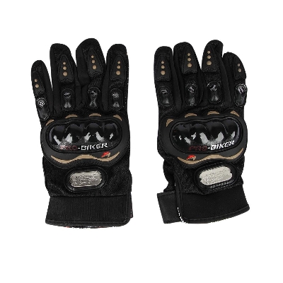 Picture of Motorcycle hand gloves or Pro Biker Full Hand Gloves for biker - Black