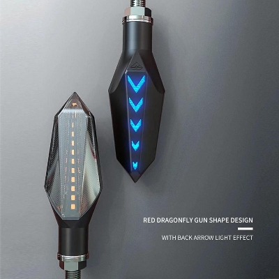 Picture of Both Side Motorcycle LED Indicator Light or Turn Signal Flasher for All Motor Bike -2PIS