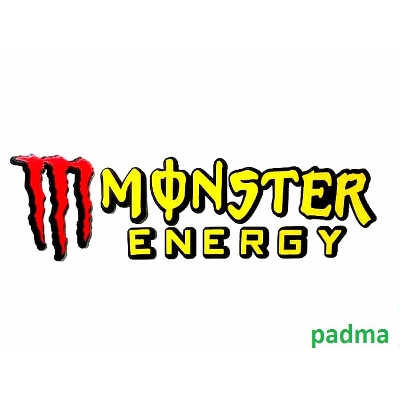 Picture of Monster Energy decoration Sticker for motorcycle- 1 Pis Yellow