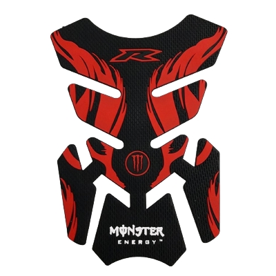 Picture of Universal Tank Pad Protector Sticker For Motorcycle Tank Protector Rubber pad - Monster Red