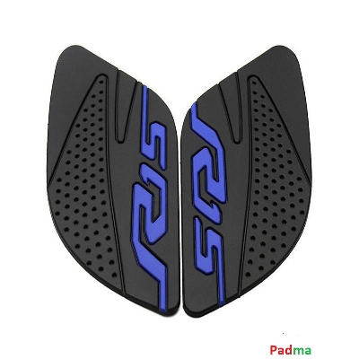Picture of Motorcycle Fuel Tank Pad Anti Slip Protector Stickers Knee Grip Side Decals For Yamaha R-15 -Blue in Black