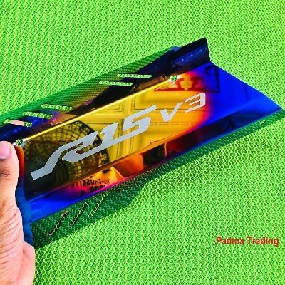 Picture of Java Racing Silencer Guard for Motorcycle/Motorcycle or Bike Metal Cover for Yamaha r15 v3 - r15 v3 bike