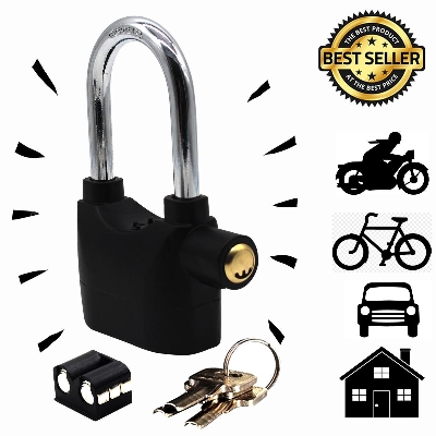 Picture of Bike or home Lock /Security  Alarm lock for motorcycle - M Size