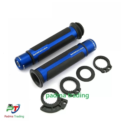 Picture of Complete Set Handle Grip. Baracuda Italian Design Handlebar grip For Motorcycle - Blue