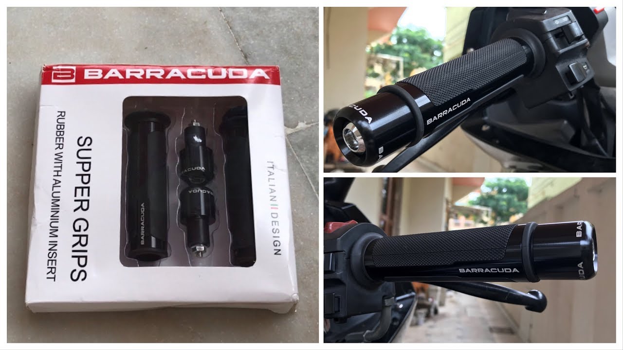 Picture of Italian Design Supper Grips. Rubber With Aluminium insert. Barracuda Grip for Motorcycle