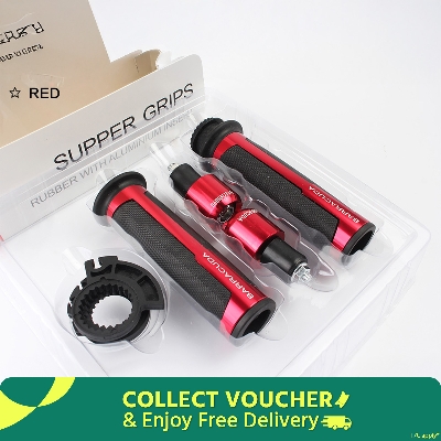 Picture of Bike Handlebar grips / Barracuda Handle Grip Professional Motorcycle Gripping protecting Handle bar cover- Red