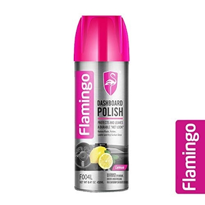 Picture of Flamingo Lemon Dashboard Polish for Motorcycle /Bike  & car -450 ml
