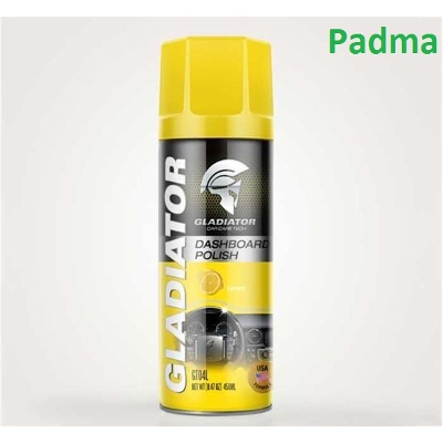 Picture of Gladiator Dashboard Polish for Motorcycle / Bike & Car .Spray Polish -400 ml