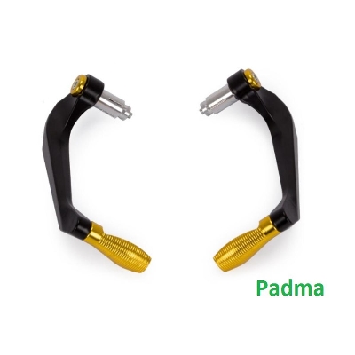 Picture of CNC Universal Handle Lever guard for Motorcycle. CNC Alloy Golden color