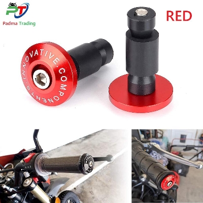 Picture of Universal Motorcycle 7/8"  Handlebar Grips End Slider Cap Plug Or Small CNC Fz  Gutli - Red