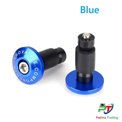 Picture of Universal Motorcycle 7/8" Handle bar Grips End Slider Cap plug or FZ CNC Gutli-  Blue