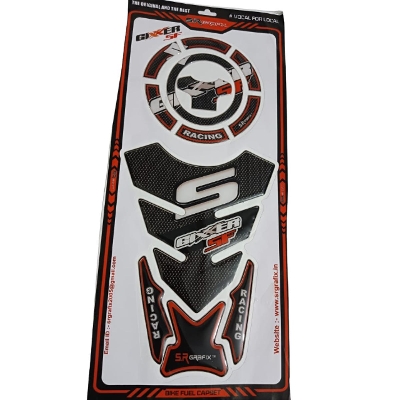 Picture of Motorcycle Gixxer SF Fuel Tank Pad Sticker Tank Pad Protector - Black