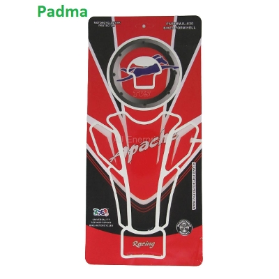 Picture of 3D Carbon fiber Fuel Tank Pad or Protector Sticker For Apache RTR Motorcycle