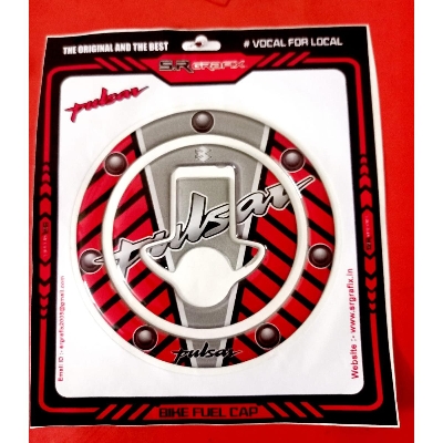 Picture of 3D Motorcycle Fuel Cap Or Oil Tank Lock- Pad Sticker For Pulsar - Bike Stickers