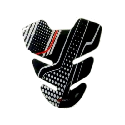 Picture of Mini 3D Fuel Tank Pad or Protector sticker For Motorcycle -Black