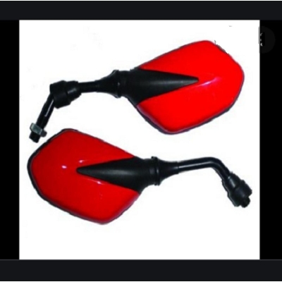 Picture of Soko Daba Looking Glass For Motorcycle. Universal Model Red Color - DaBa Red