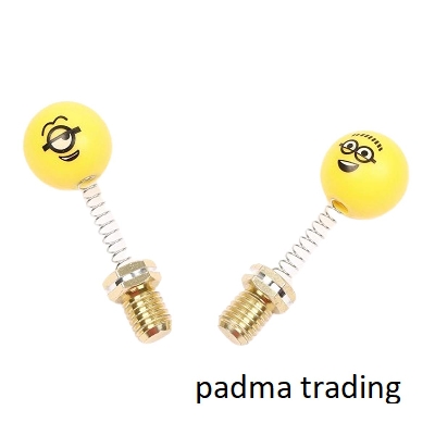 Picture of Universal Emoji  Screw Looking Glass For Bike/ Motorcycle Slime Toys- Yellow - Slime ( Not For 4V)