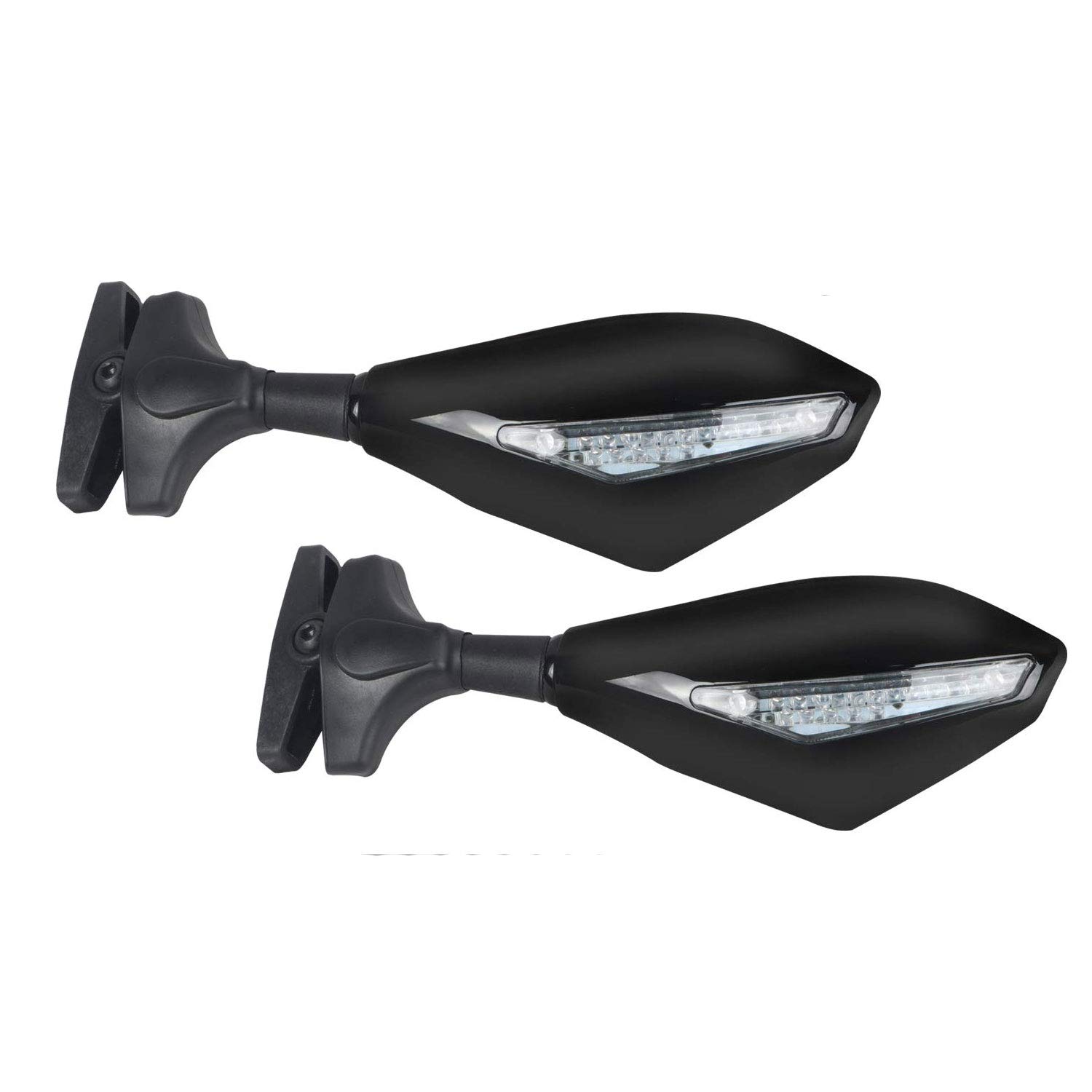 Picture of Universal Body Kit Motorcycle Looking Glass with Indicator-- Carbon motor bike indicator Rear View Glass- 1616