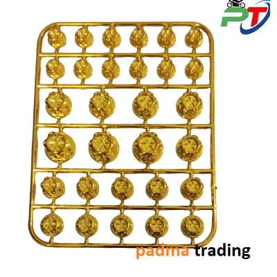 Picture of High Quality 30pcs/set Chrome Plating Screw Nut Cap for Motorcycle , Decoration item- Golden