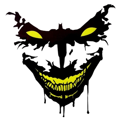 Picture of Head light sticker. Night vision joker sticker for motorcycle. Yellow - bike stickers