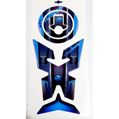 Picture of Fuel Tank Pad Protector Sticker For Motorcycle Pulsar -Blue - Bike Stickers