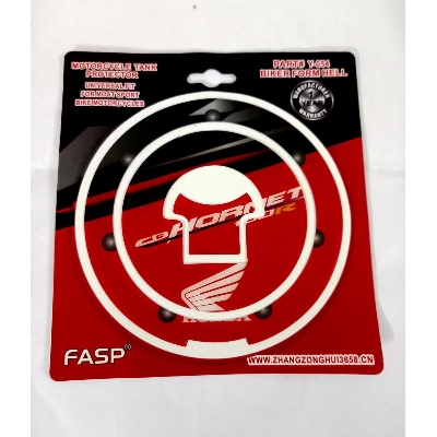 Picture of Motorcycle Decoration Sticker for Tank Lock Pad cb hornet. Red