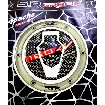 Picture of Fuel or Oil Tank Lock Pad For Motorcycle -Decoration Sticker for tank Apache 106 4V