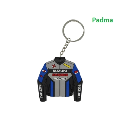 Picture of Bike style Suzuki Chain  Key Ring For Bikers - Key Ring- Blue