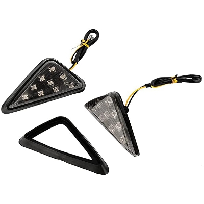 Picture of Body Indicator With DRL Universale Triangle Flush Mount LED Turn Signals Blinker- Yellow