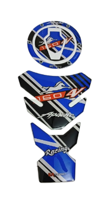 Picture of bike Fuel Tank pad or Motercycle protector pad sticker for apache RTR 4V- Blue