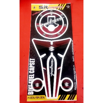 Picture of Fuel Tank pad Sticker for Pulsar Motorcycle. mix color