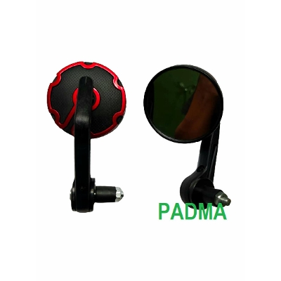 Picture of Motorcycle looking glass for bike Handlebar - looking glass Round shape- 1330- Red