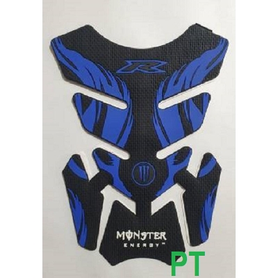 Picture of Fuel Tank Pad For Motorcycle . UniversalTank Protector Sticker  Rubber pad - Blue