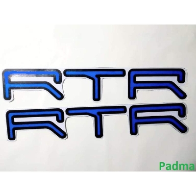 Picture of Brand Logo Sticker For Motorcycle Tank RTR- Blue
