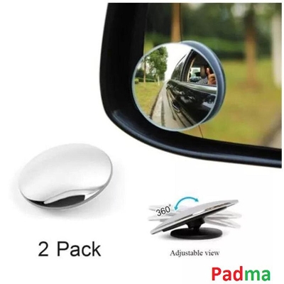 Picture of 2Pcs 360 Degree Blind Spot Mirror For Car or Motorcycle Side Mirror Wide Angle Round Small Round Side Blindspot Mirror