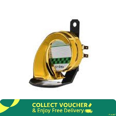 Picture of Universal Waterproof Loud POP POP Sound Siren Horn for Motorcycle- Golden