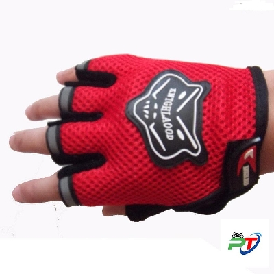 Picture of Knighthood Half Finger Bike/ Bicycle Riding Hand Gloves -Red Color 2Pcs