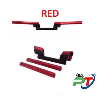 Picture of Bike Universal 3 Part Handle bar For Any Motorcycle CNC Aluminum Alloy- RED