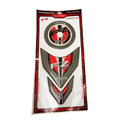 Picture of Bike Fuel Tank Pad. Tank Protector Sticker For Motorcycle FZ-S. Red & Black