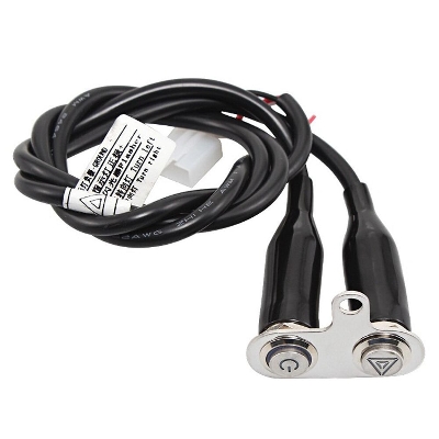 Picture of 2 Button Aluminium Universal ON OFF Switch For Motorcycle. LED Warning Flasher Signal
