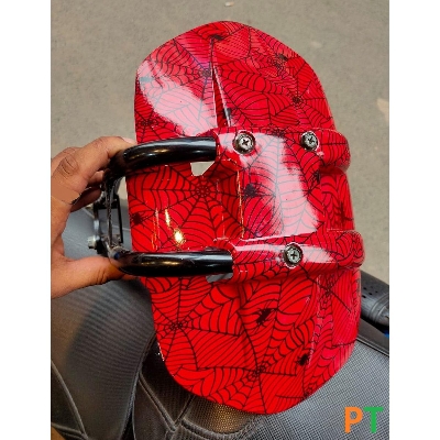 Picture of Universal Mardguard. Rear Wheel Cover clam Tyre Guard or Mudguard And Bracket Set For Motorcycle. Red