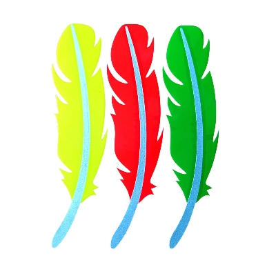 Picture of Decoration sticker 3 in 1 chicken wool for Motorcycle, Bike, Car or laptop- 1Pis