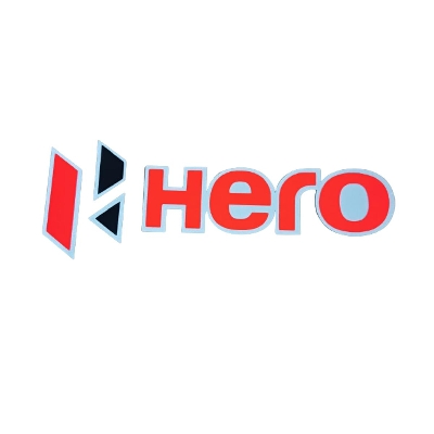 Picture of Decoration sticker for Motorcycle. Hero sticker red color